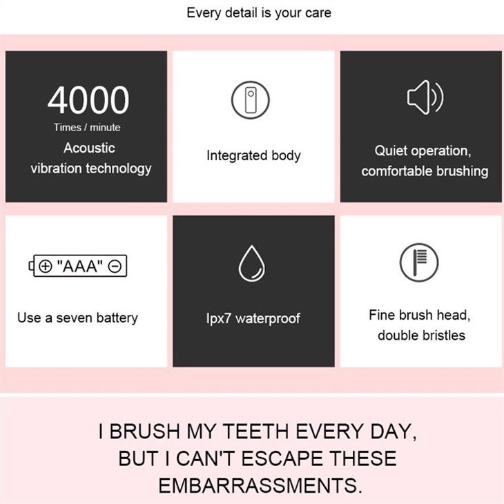 Brosse à dents électrique portable