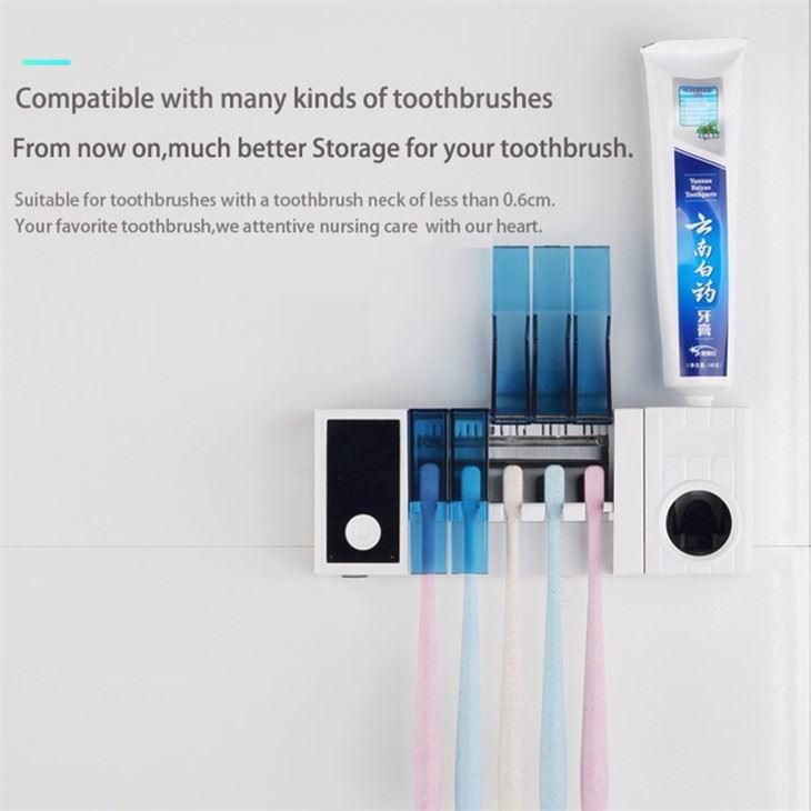 Porte-brosse à dents désinfectant avec séchage