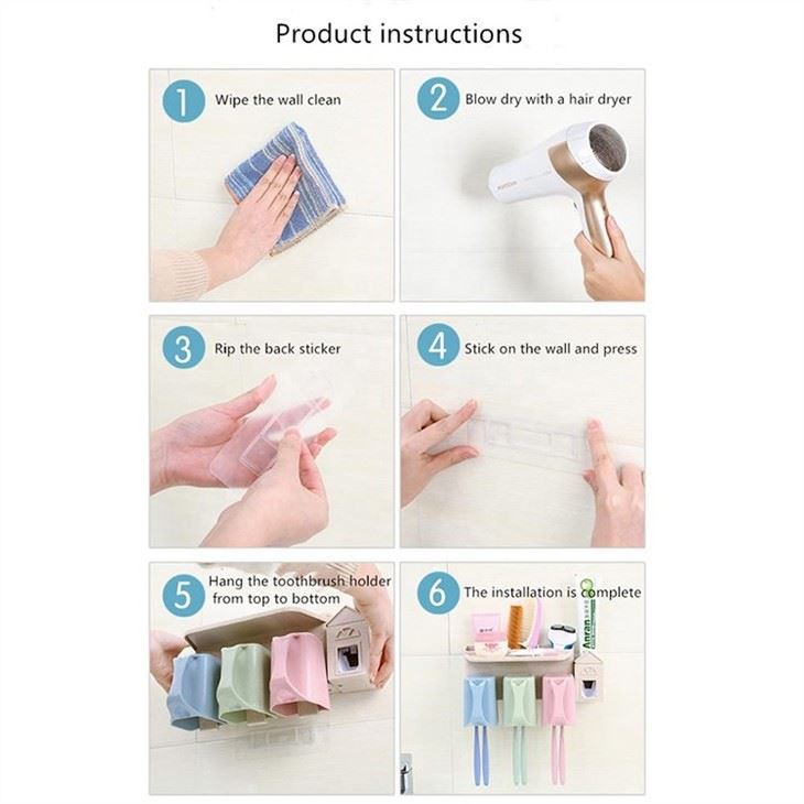 Distributeur de dentifrice avec gobelets