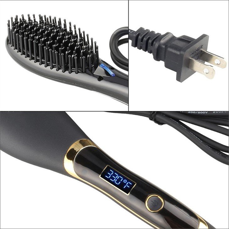 Brosse à lisser électrique à air chaud